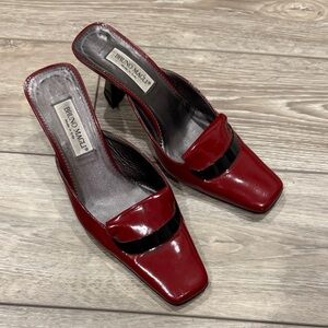 Vintage Bruno Magli Red Kitten Heels